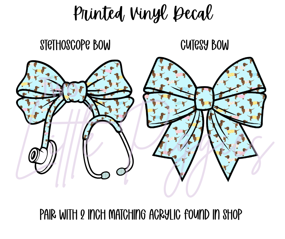 Printed Vinyl - Dachshund Fun