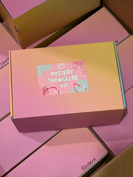Premade DIY Mystery Snowglobe Tumbler Kit