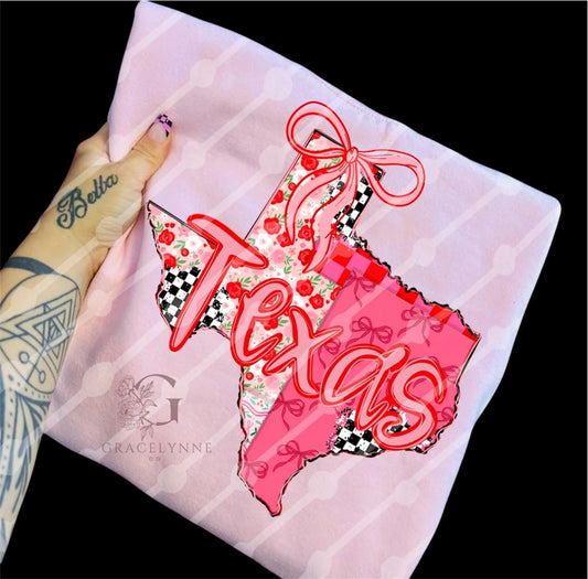 Patchwork State _Glitter DTF Color Transfer