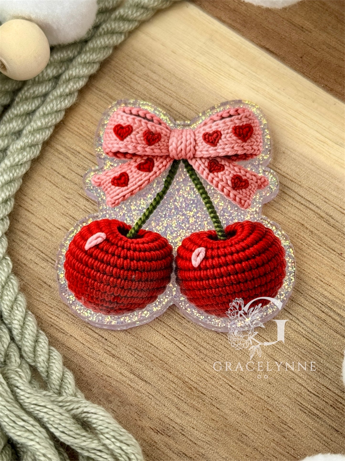 Yarn Cherries