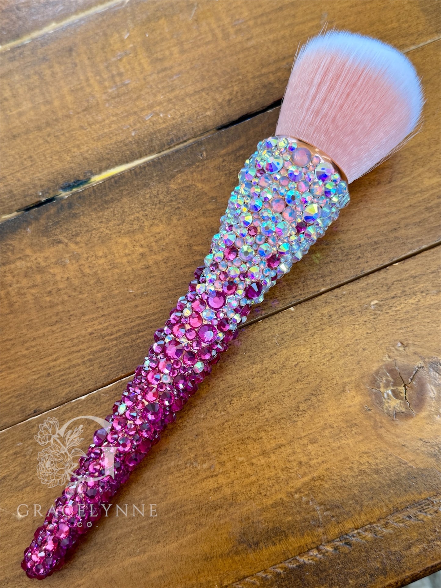 Rhinestoned Fluffy Brush