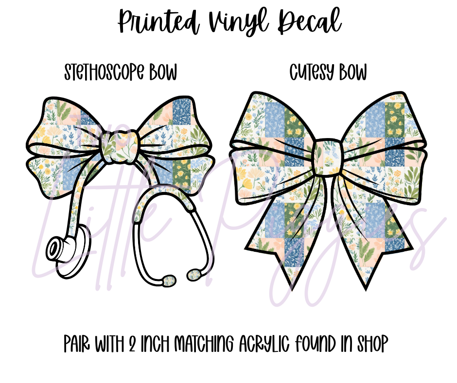 Printed Vinyl - Springtime Patchwork