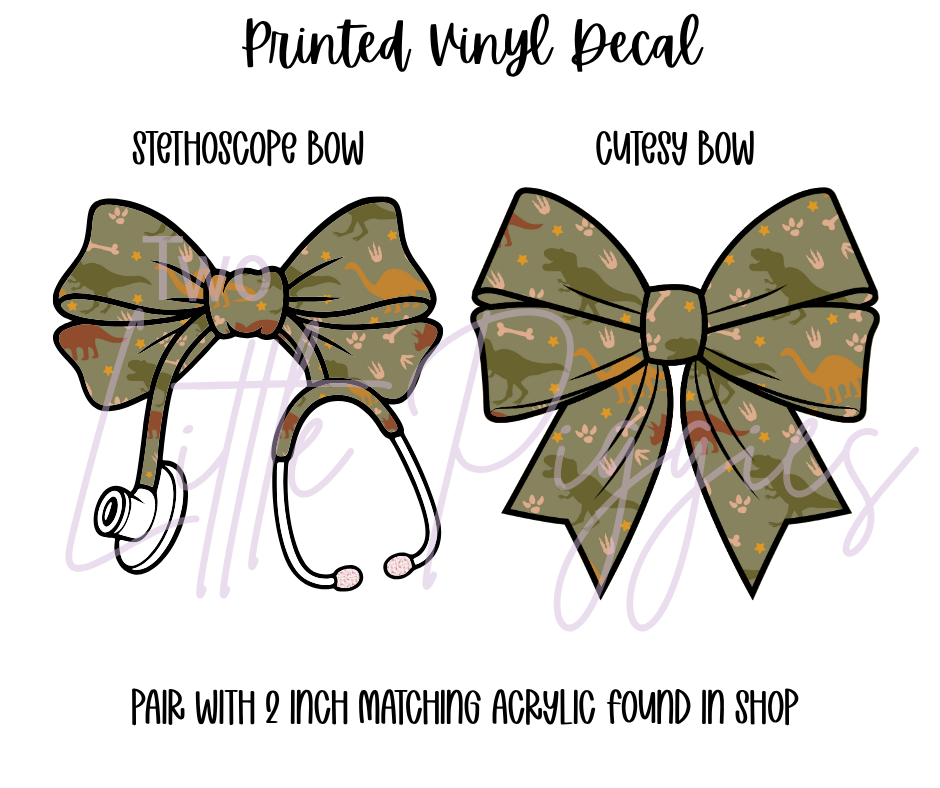 Printed Vinyl - Muted Dinos