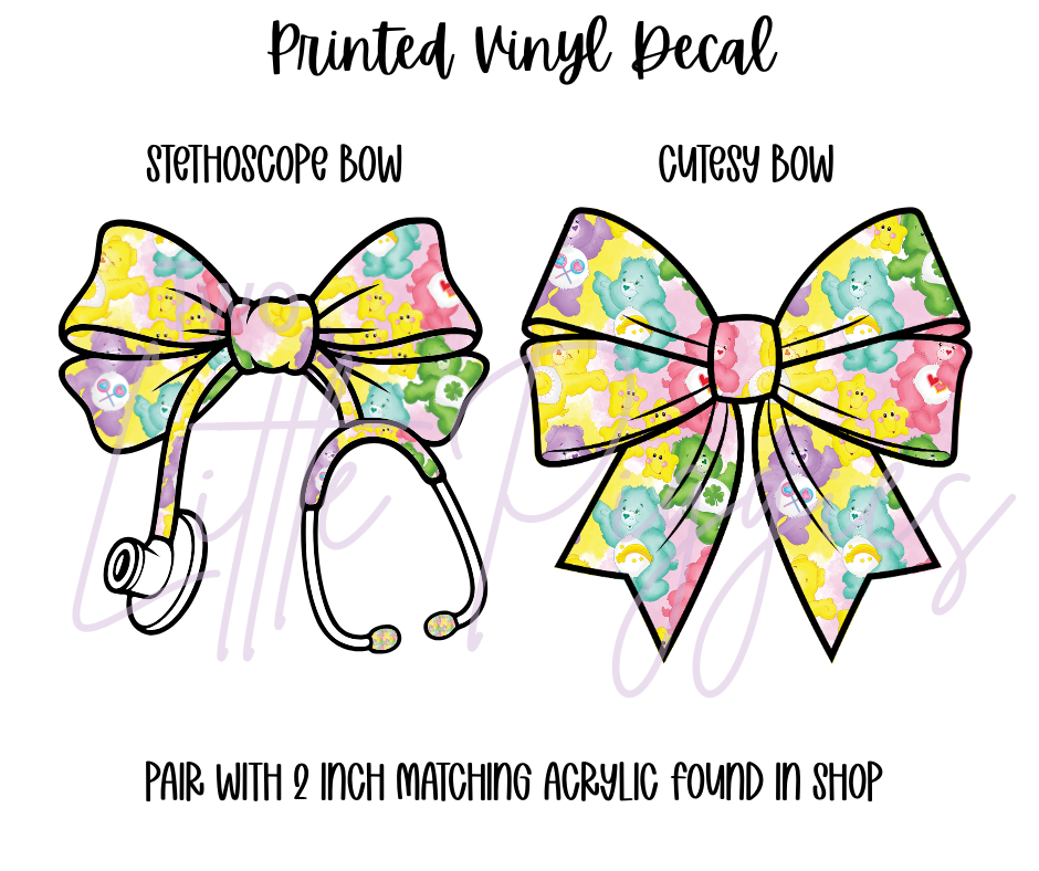 Printed Vinyl - 90's - Carebears