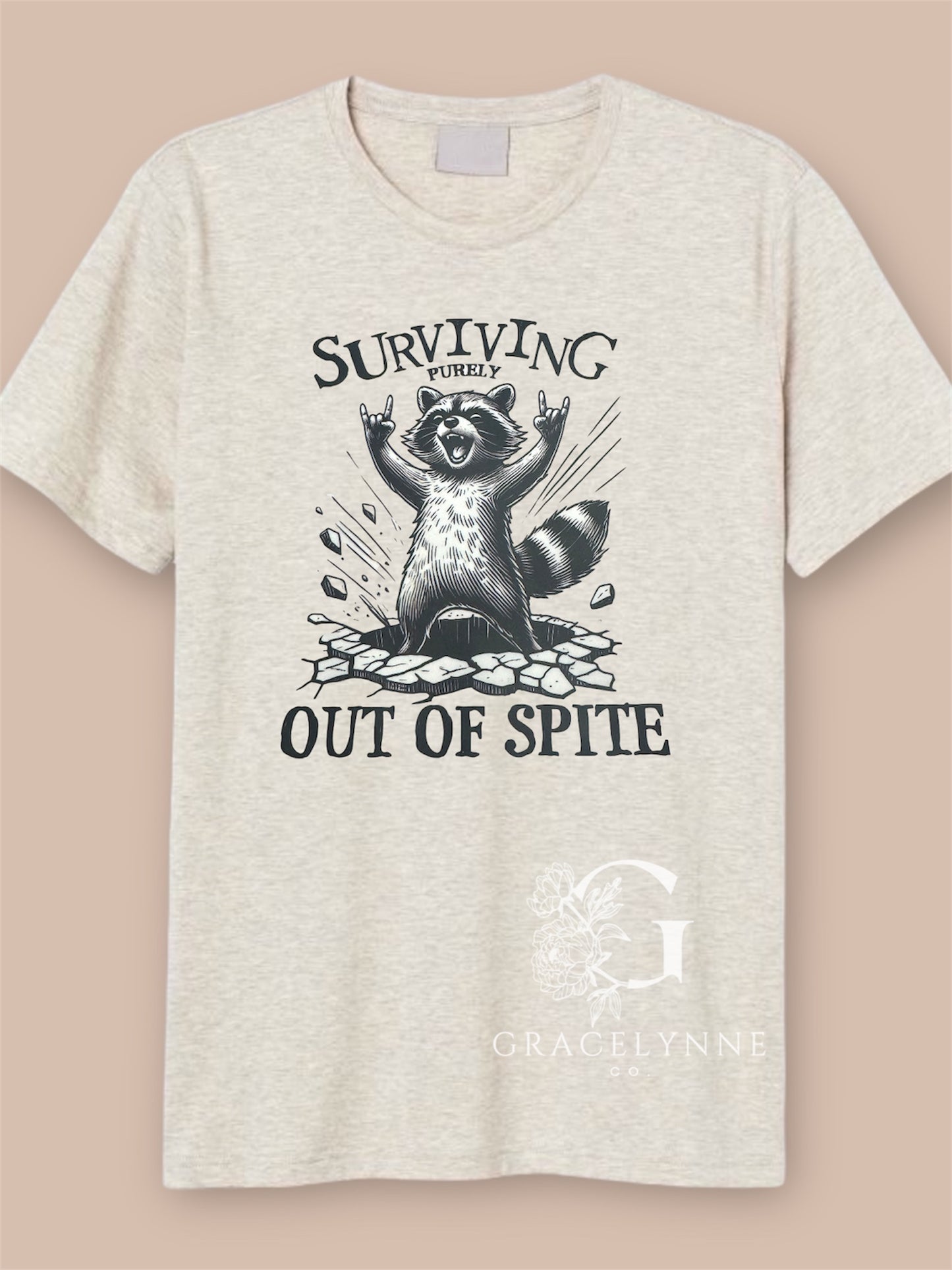 Surviving Out Of Spite Trash Panda_DTF Color Transfer