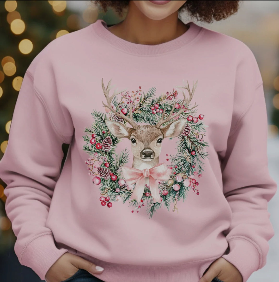 Wreath & Deer_Color DTF