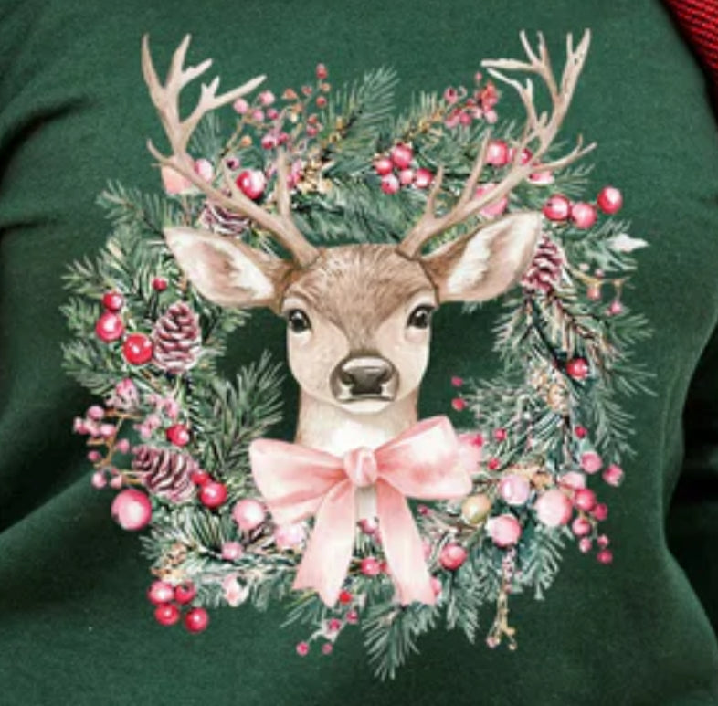 Wreath & Deer_Color DTF