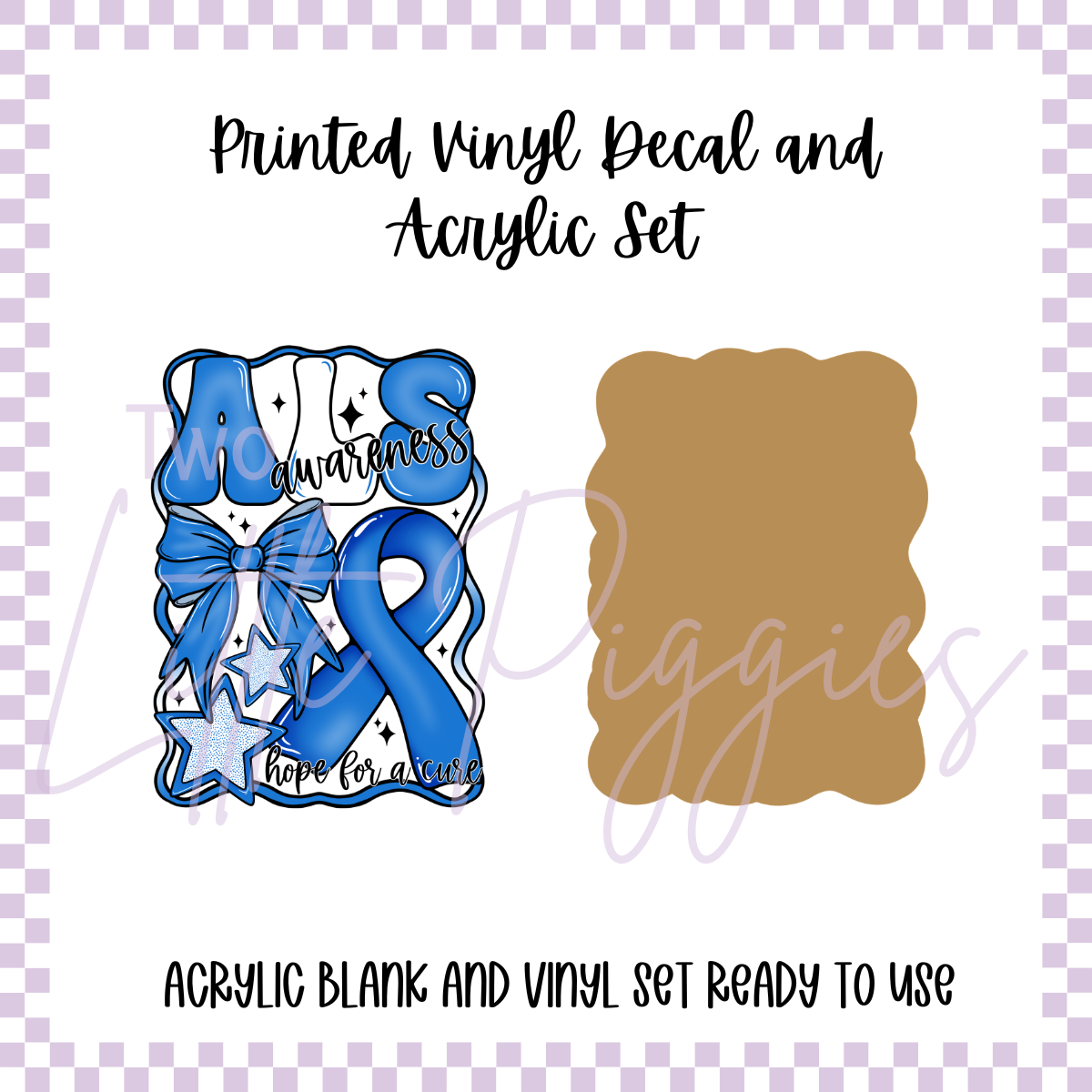 Printed Vinyl and Acrylic Set - Awareness - ALS
