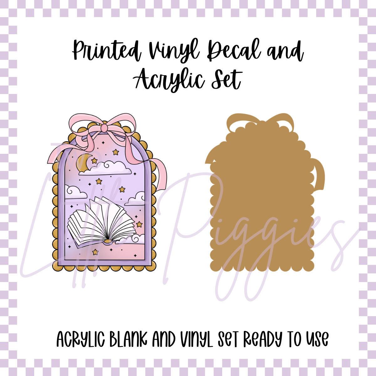 Printed Vinyl and Acrylic Set - Book Window