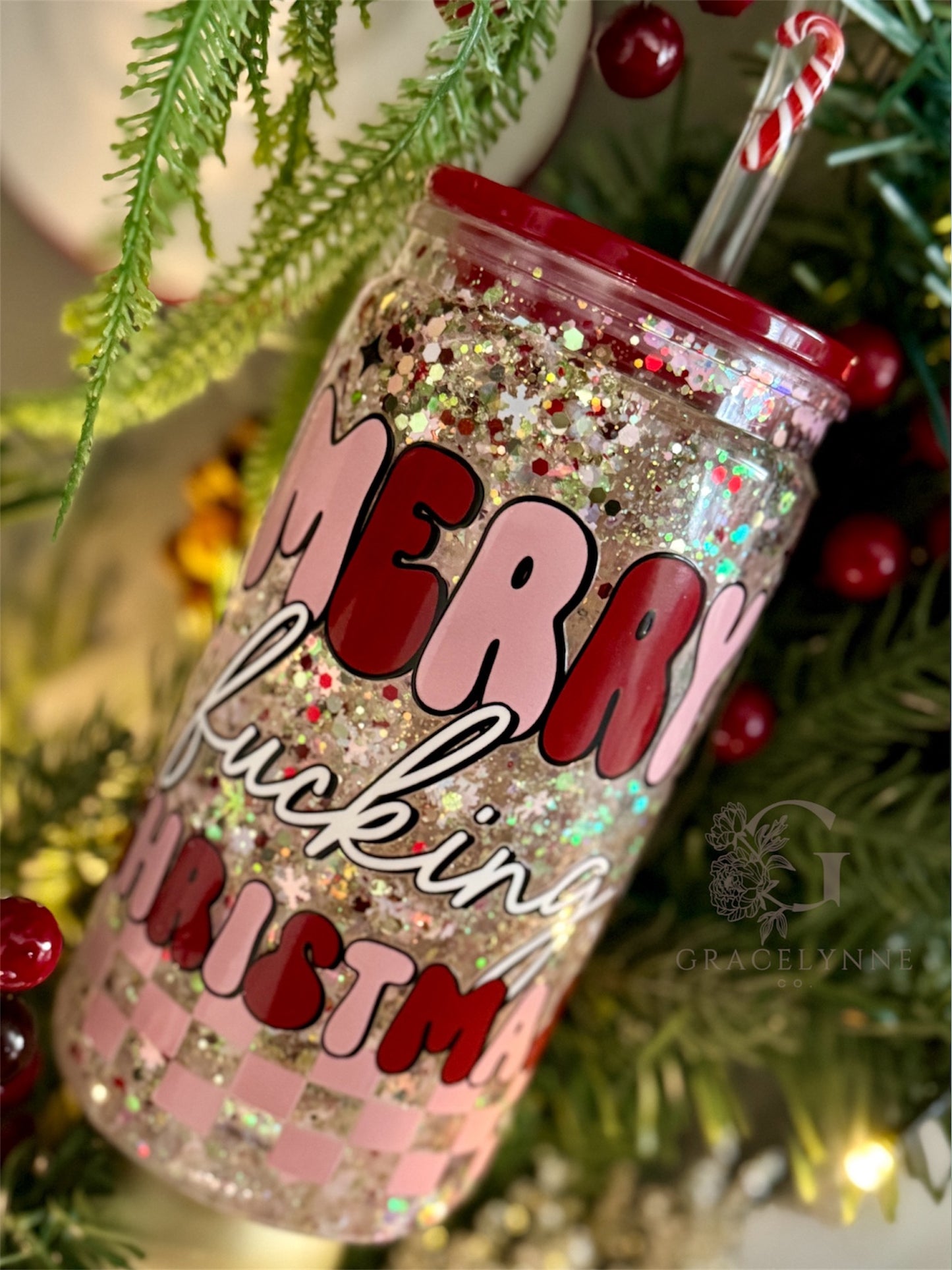 37. Merry F***ING Christmas- 16 oz acrylic Snowglobe