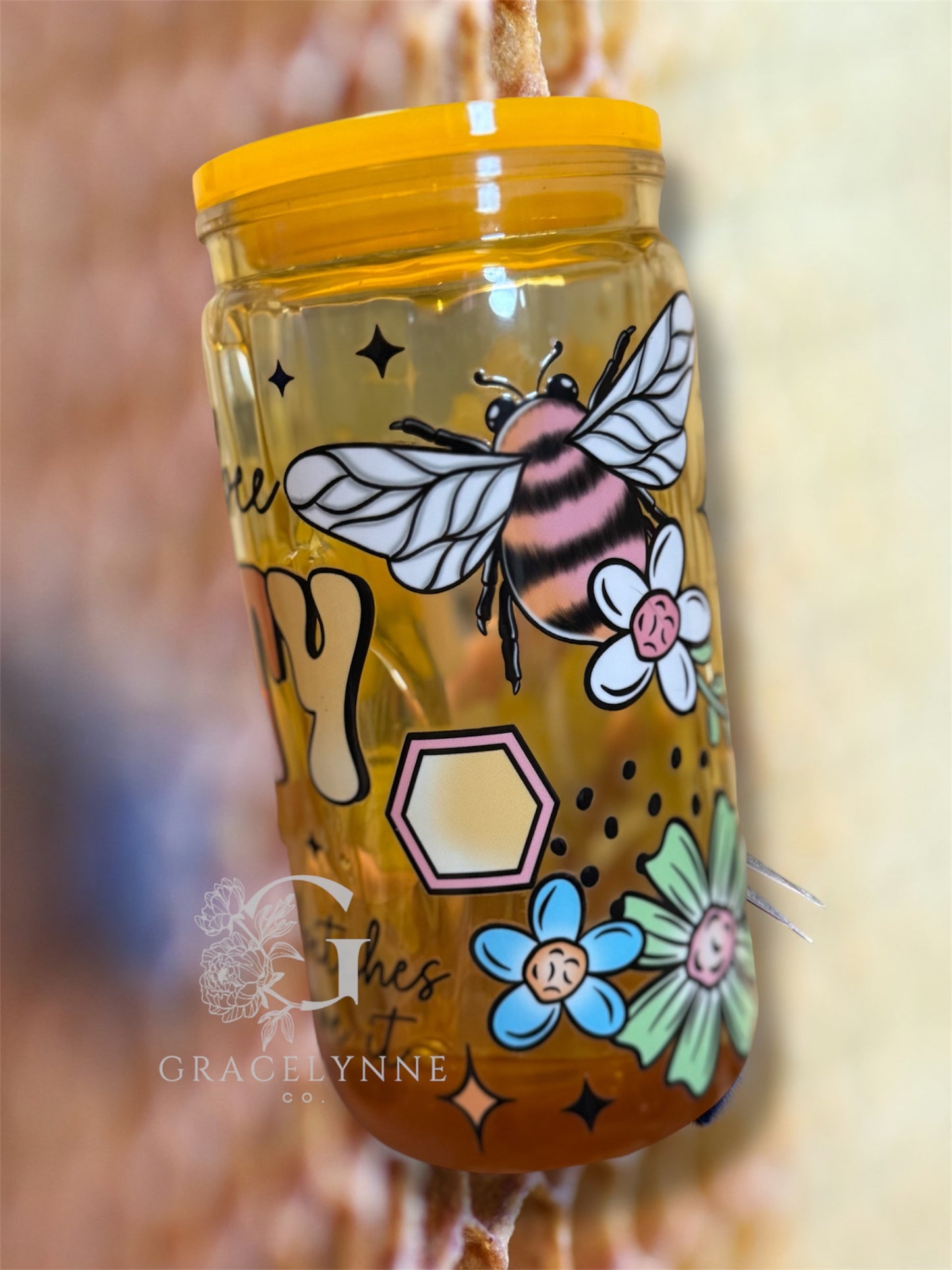 24. Bee Petty- 16 oz Acrylic Snowglobe
