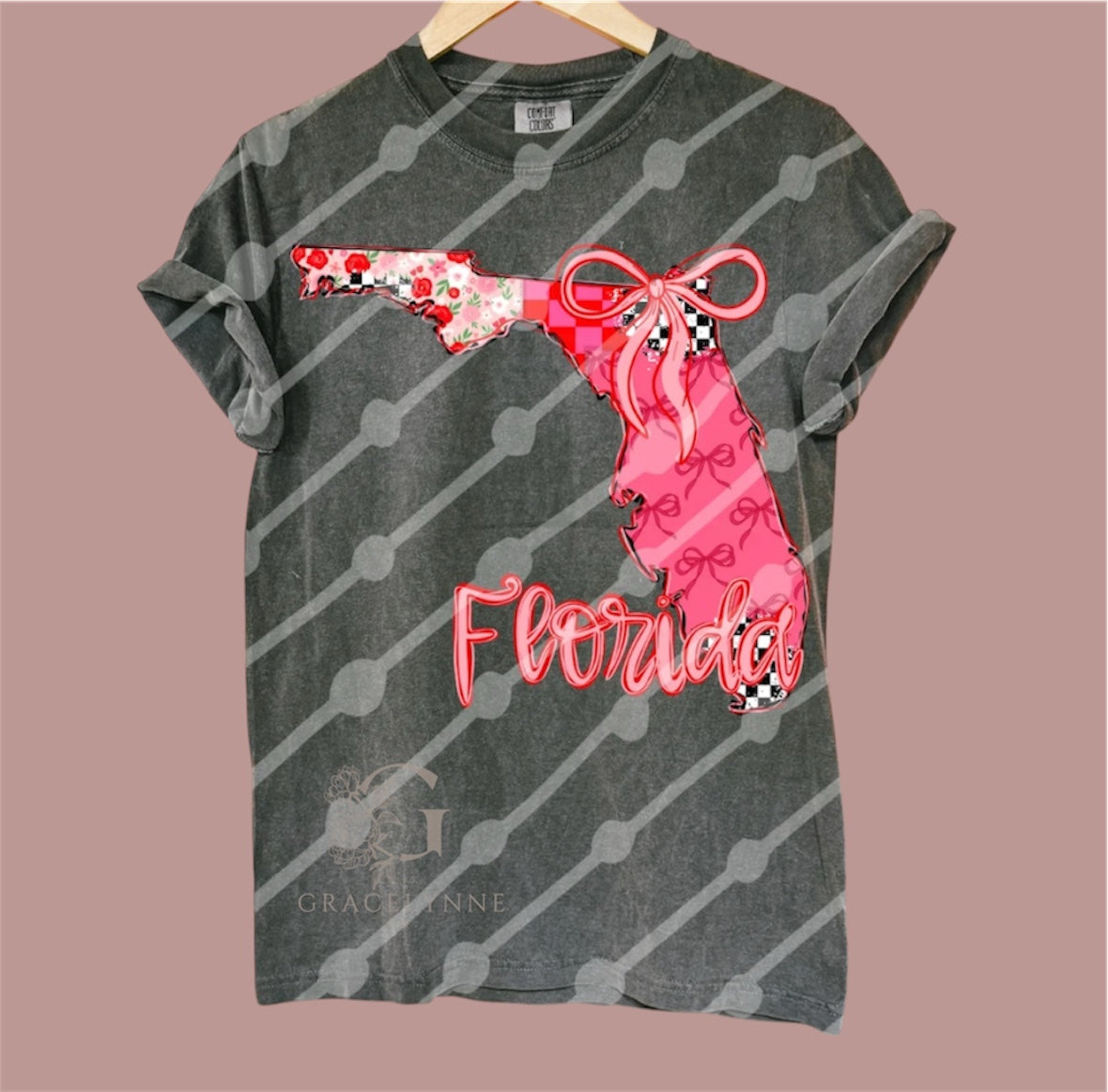 Patchwork State _Glitter DTF Color Transfer