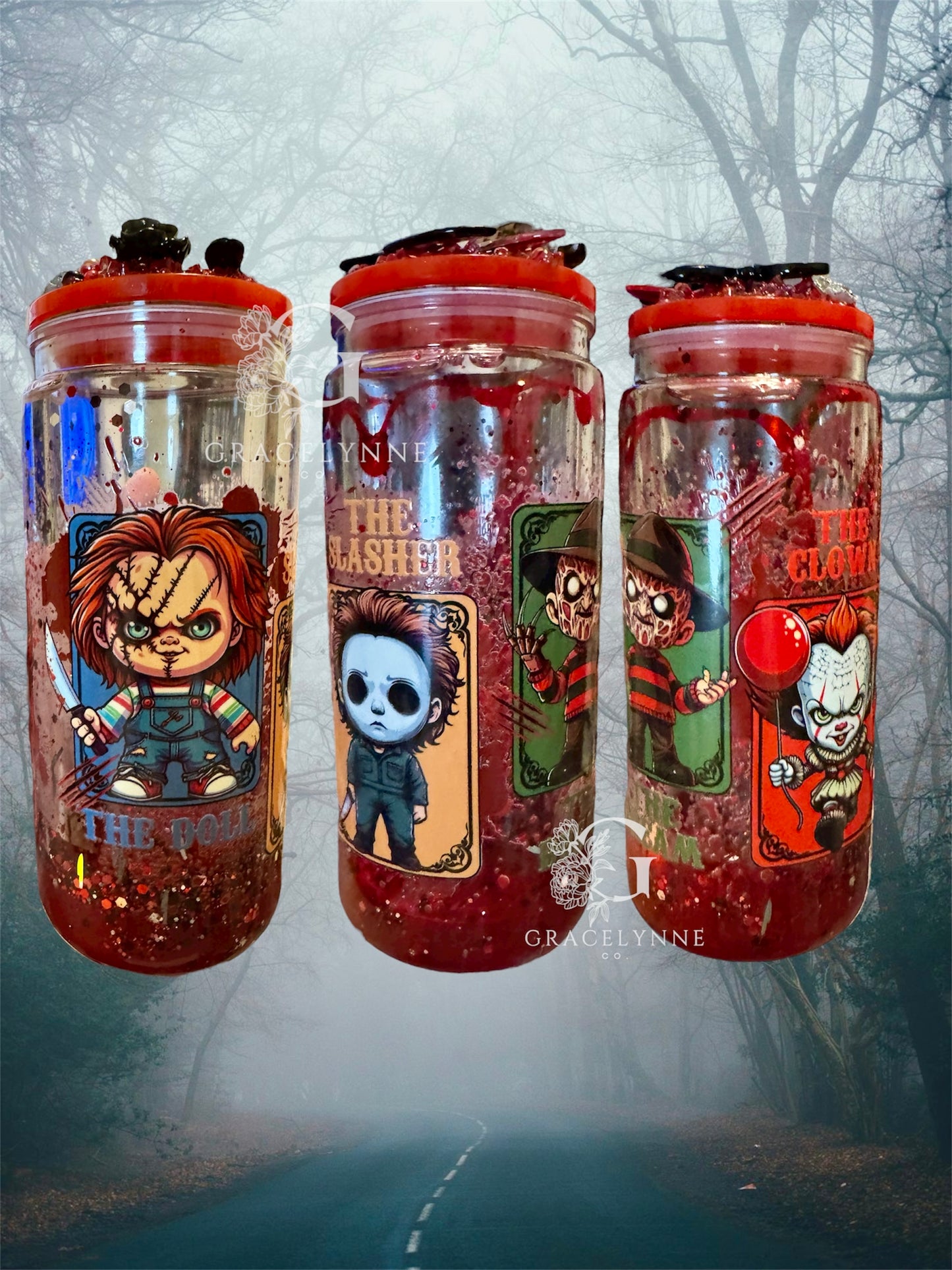 Horror Fest- 16 oz Plastic Snowglobe