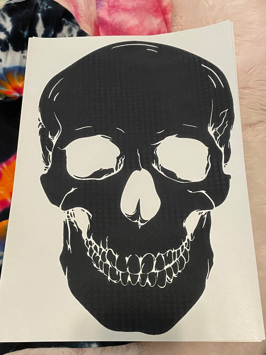 Skull_Puffy Black Print