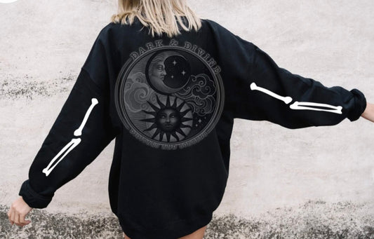 Bones Sleeves_White Ink