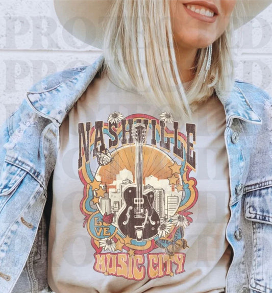 Nashville Music City_DTF