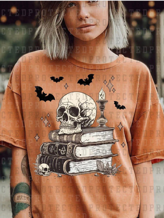 Books and Skull_DTF