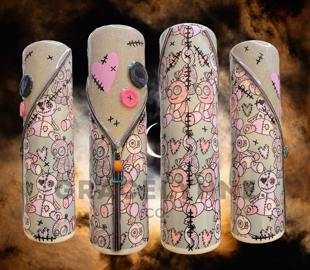 Voodoo Babies Zipper Tumbler_32 oz Plump