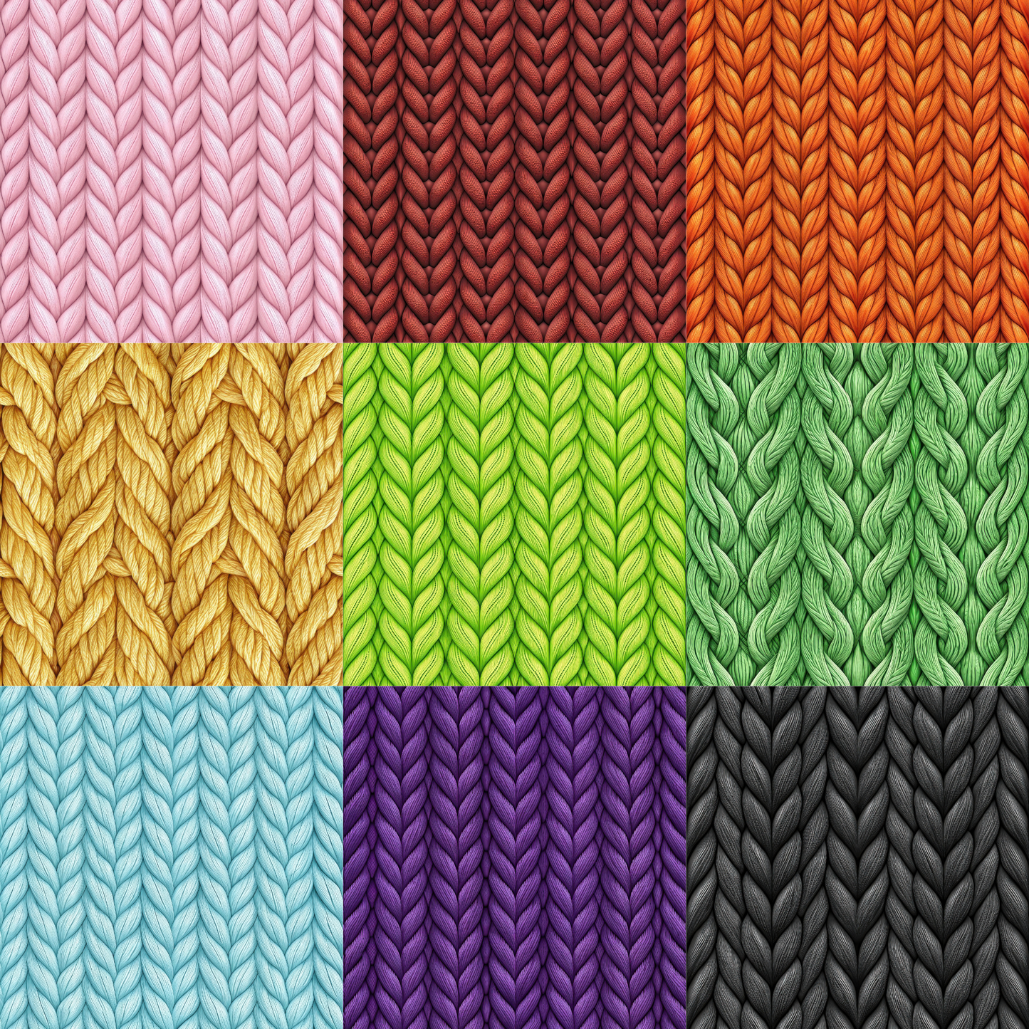 Printed Vinyl - Rainbow Knit