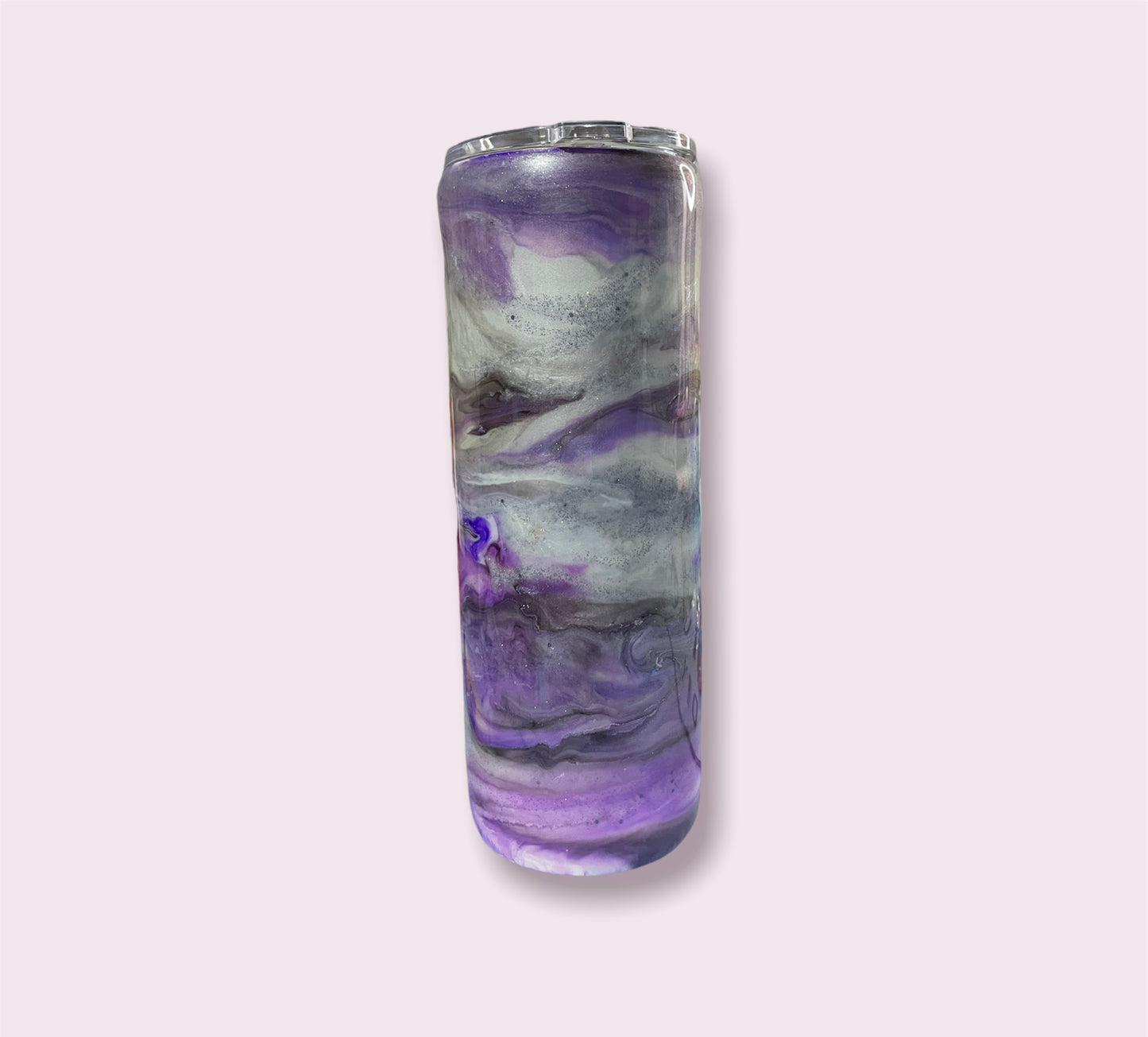 Silver & Purple Swirl