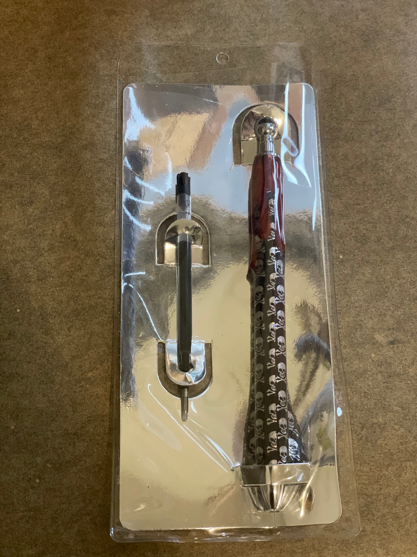 Blood Drip Skull Gel Pen