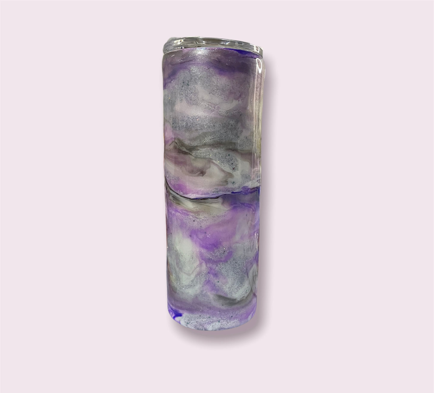 Silver & Purple Swirl