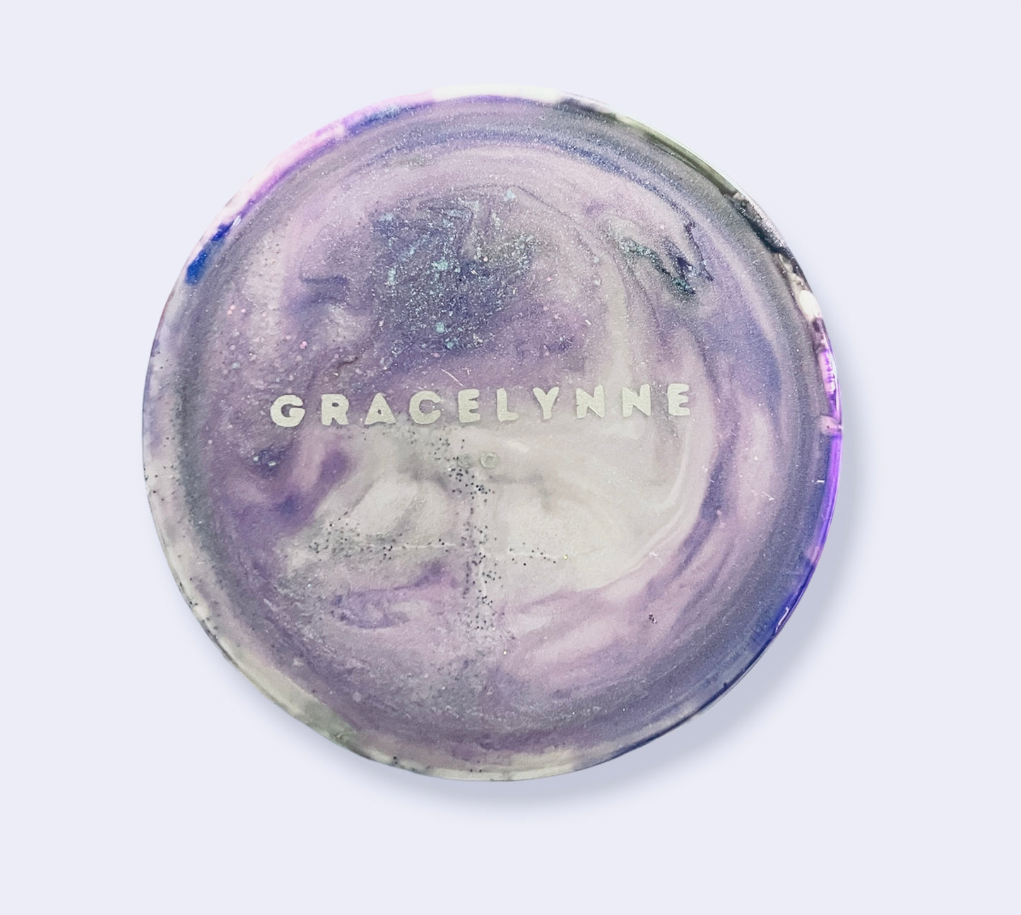 Silver & Purple Swirl