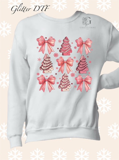 Pink Christmas_Glitter Color DTF