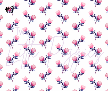 Printed Vinyl - Protea Flowers