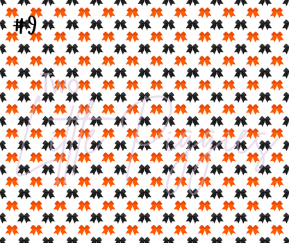 Printed Vinyl - Cheer - Orange and Black