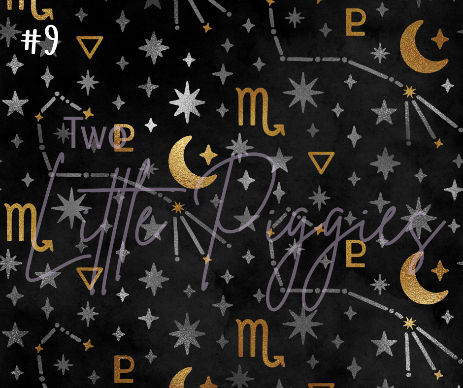 Printed Vinyl - Scorpio - Black and Gold