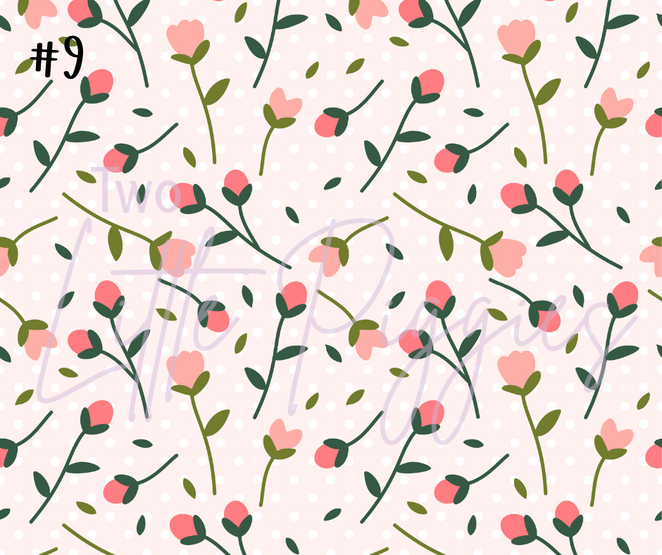 Printed Vinyl - Spring Floral