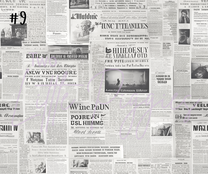 Printed Vinyl - Newspaper