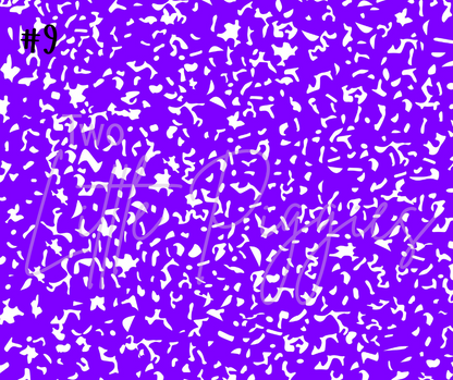 Printed Vinyl - Composition Notebook