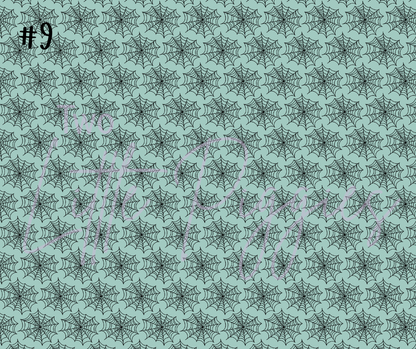 Printed Vinyl - Halloween Teal & Purple Collection