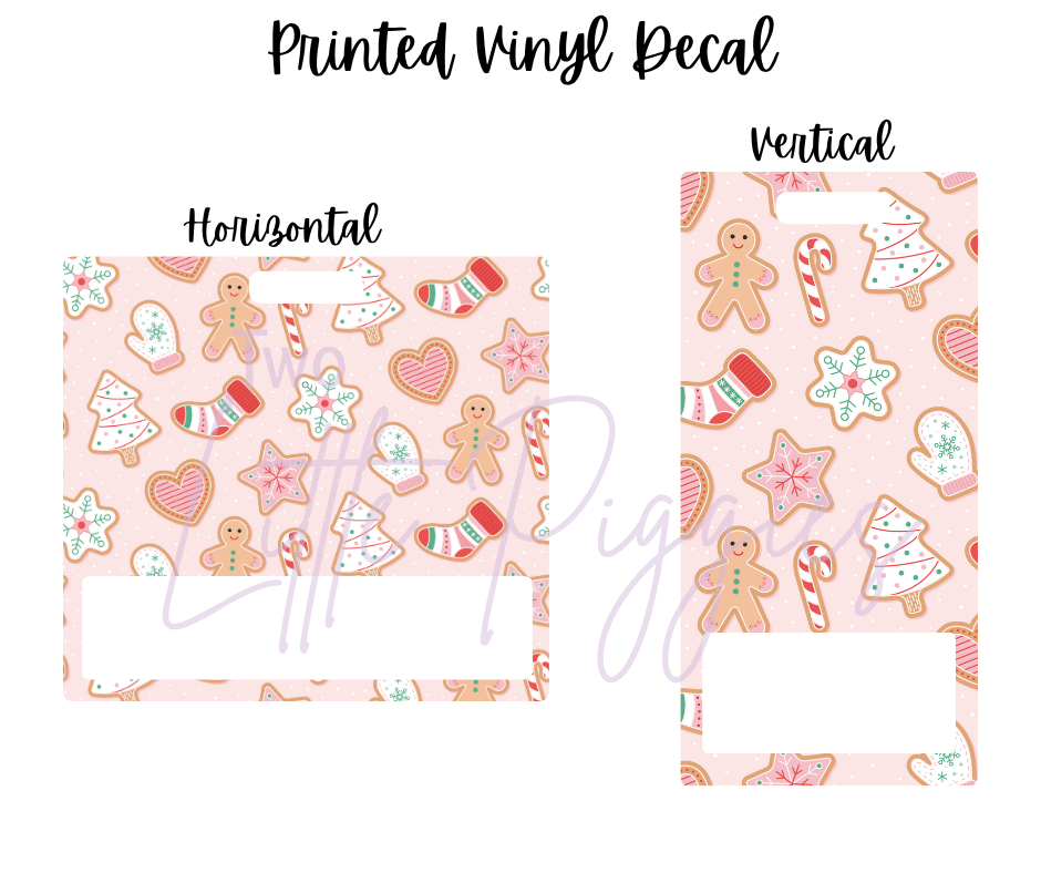 Printed Vinyl - Gingerbread Christmas
