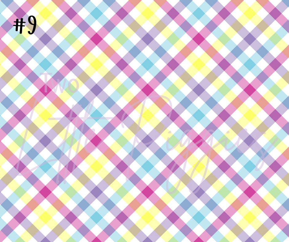 Printed Vinyl - Spring Plaid