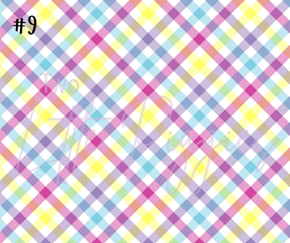 Printed Vinyl - Spring Plaid