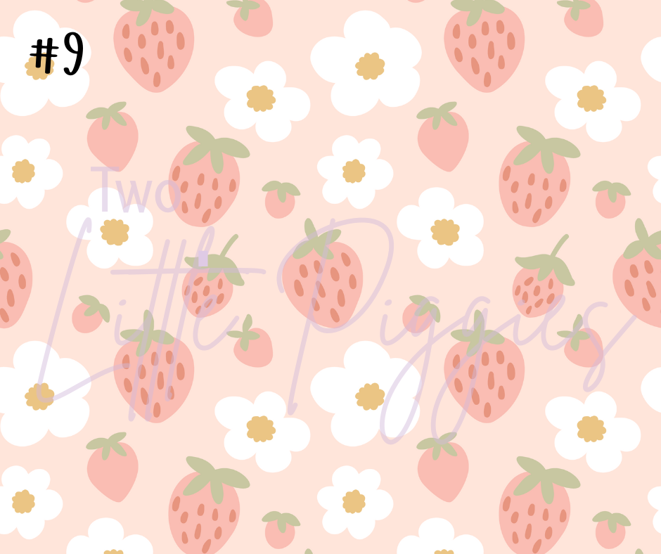 Printed Vinyl - Whimsy Strawberry Collection
