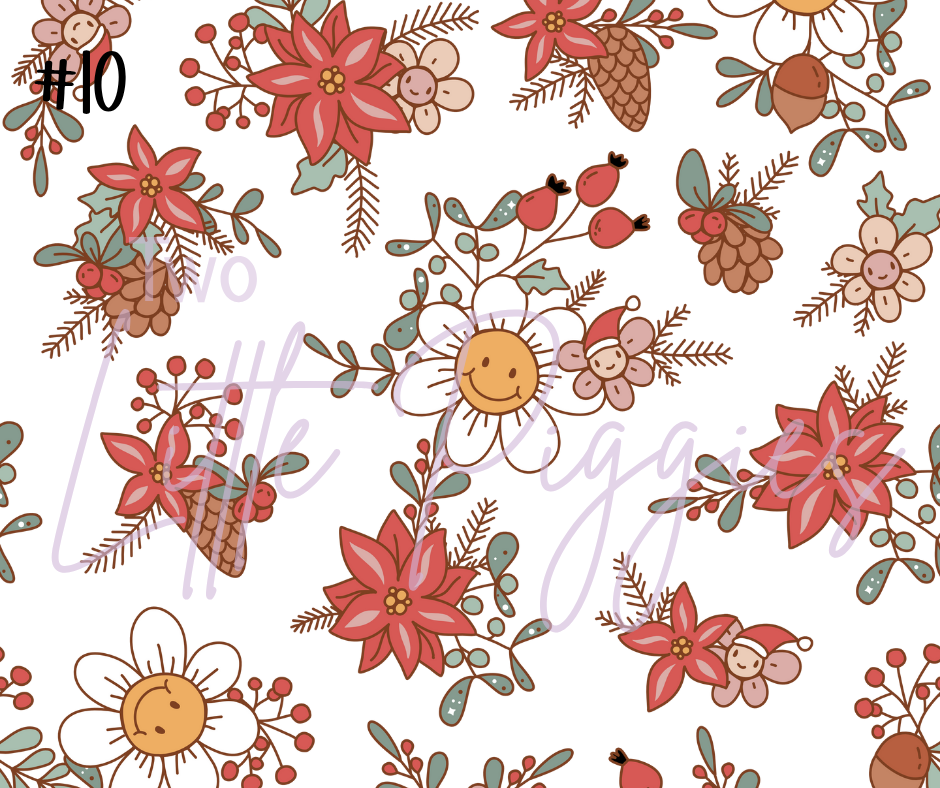 Printed Vinyl - Groovy Retro Christmas