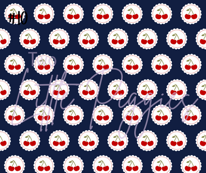 Printed Vinyl - 4th of July - Cherries