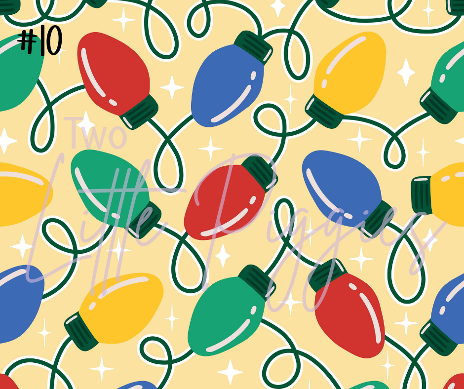 Printed Vinyl - Christmas Lights