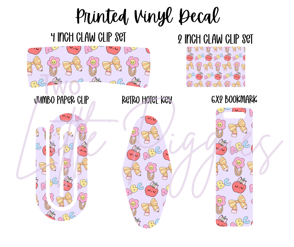 Printed Vinyl - Sassy Society - Back to School