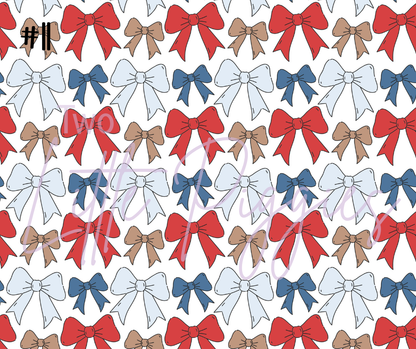 Printed Vinyl - Football and Bows