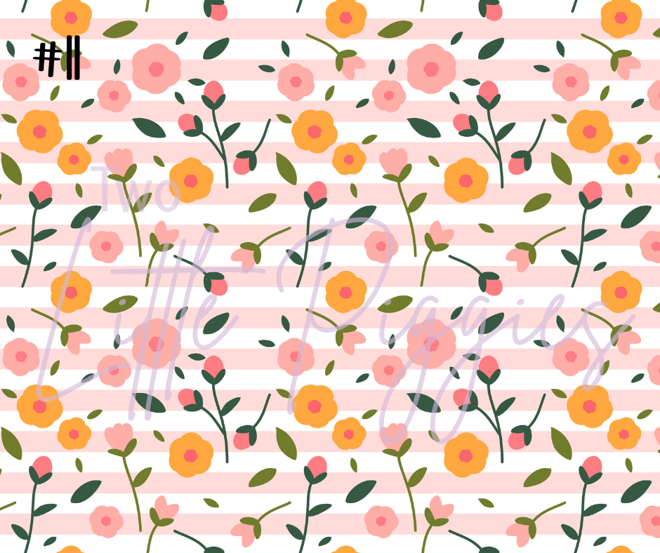 Printed Vinyl - Spring Floral