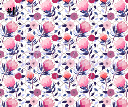 Printed Vinyl - Protea Flowers