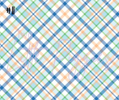 Printed Vinyl - Spring Plaid