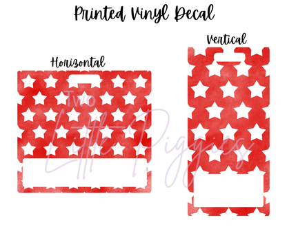 Printed Vinyl - 4th of July - Stars and Bows