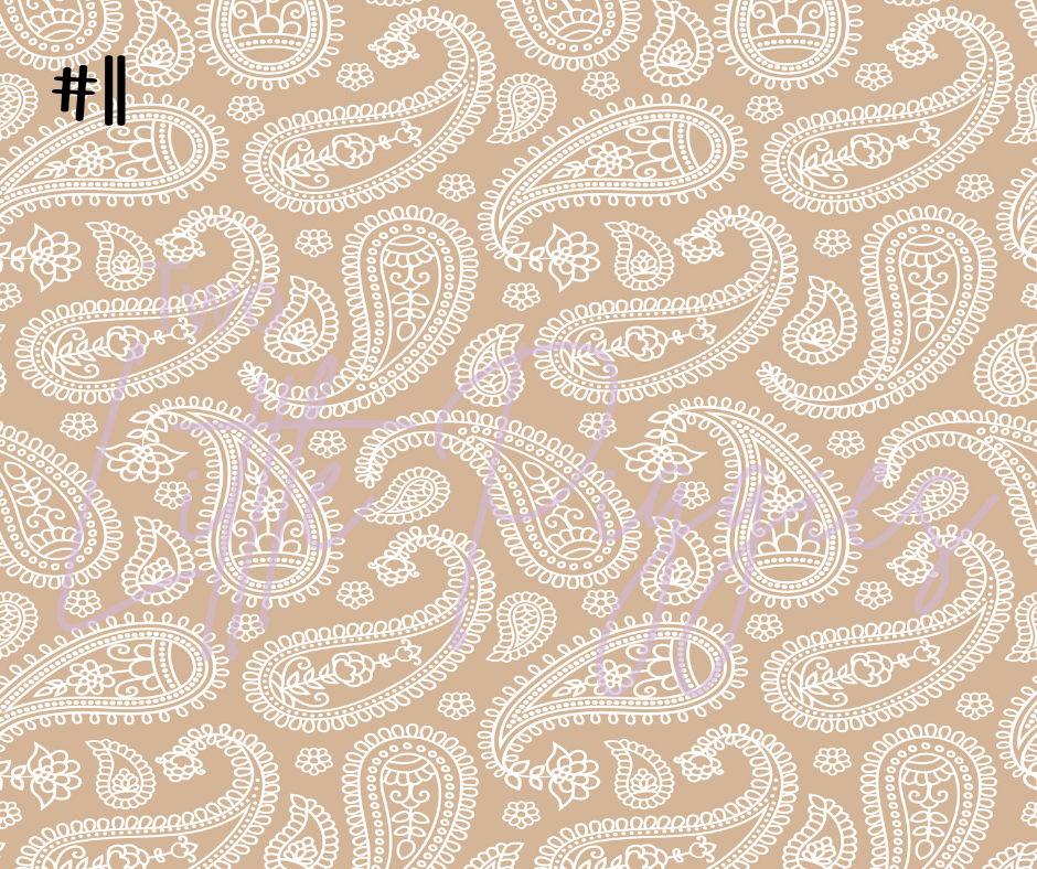 Printed Vinyl - Pastel Paisley