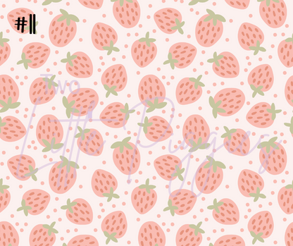 Printed Vinyl - Whimsy Strawberry Collection